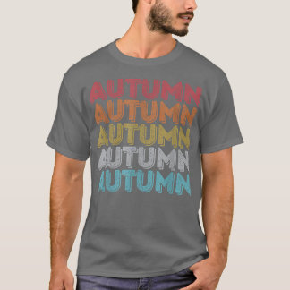 Camiseta Personalizado Regalo Nombre de otoño personalizado