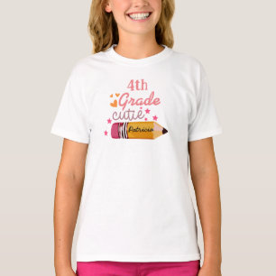 Camiseta Personalizado regresa al lápiz escolar para Chicas