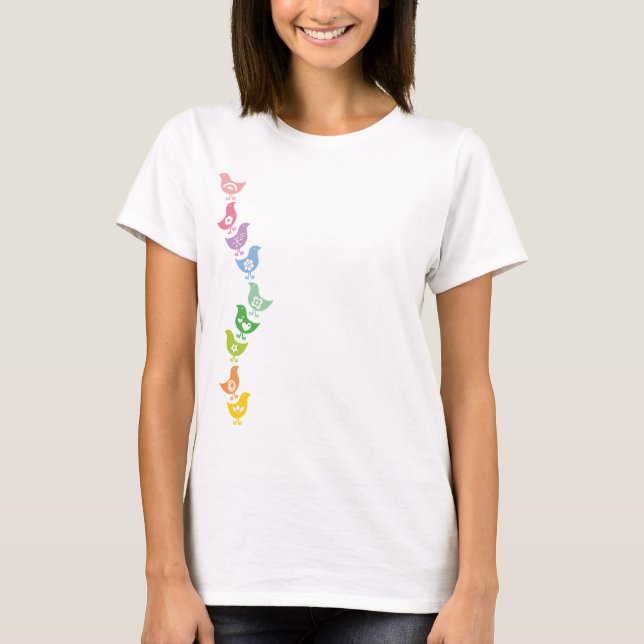 Camiseta Personalizado retro con chicles arcoiris (Anverso)