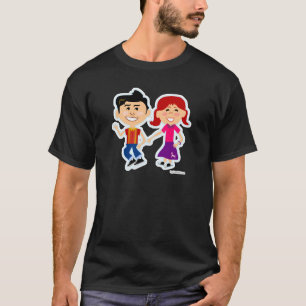 Camiseta Personalizado retro curado de Sock Hop