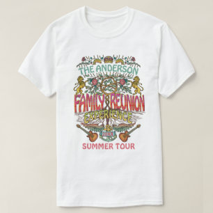 Camiseta Personalizado retro del logotipo del concierto 70s