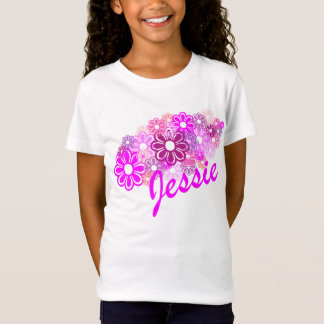 Camiseta Personalizado retro del manojo de la flor del KRW