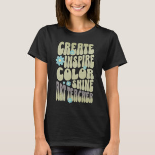 Camiseta Personalizado Retro mejor profesor de arte jamás I