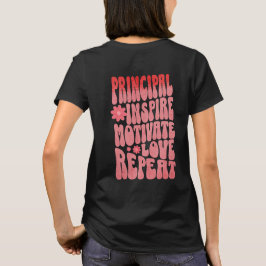 Camiseta Personalizado Retro Principal Inspira Motivar Nomb