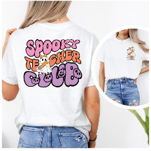 Personalizado Retro Spooky Teacher Club de doble c