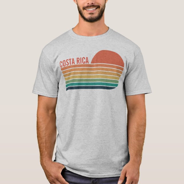 Camiseta Personalizado Retro Sunset Sudamérica Ciudad País (Anverso)