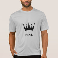 Personalizado Rey Texto imagen de la corona negra 