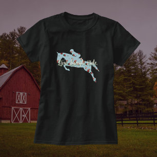 Camiseta Personalizado Rie en Vivo Caballo de Cazador Flora
