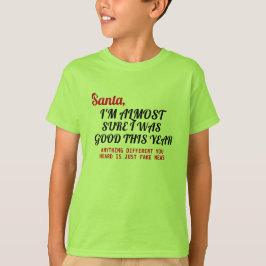Camiseta Personalizado Santa I estuvo bien este año Navidad
