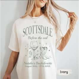 Camiseta Personalizado Scottsdale Bache Fiesta Antes Del Ve