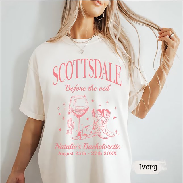 Camiseta Personalizado Scottsdale Bache Fiesta Antes Del Ve (Subido por el creador)