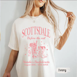 Camiseta Personalizado Scottsdale Bache Fiesta Antes Del Ve