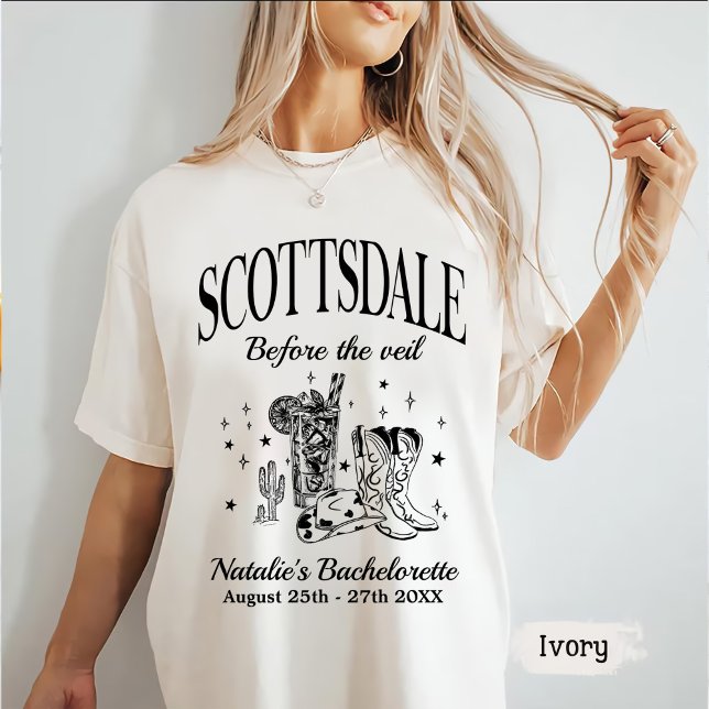 Camiseta Personalizado Scottsdale Bache Fiesta Antes Del Ve (Subido por el creador)