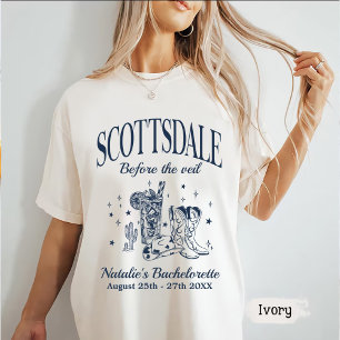 Camiseta Personalizado Scottsdale Bache Fiesta Antes Del Ve