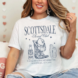 Camiseta Personalizado Scottsdale Bachelorette Party Social