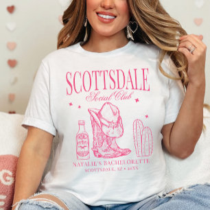 Camiseta Personalizado Scottsdale Bachelorette Party Social