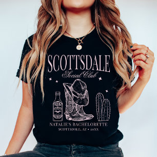 Camiseta Personalizado Scottsdale Bachelorette Party Social