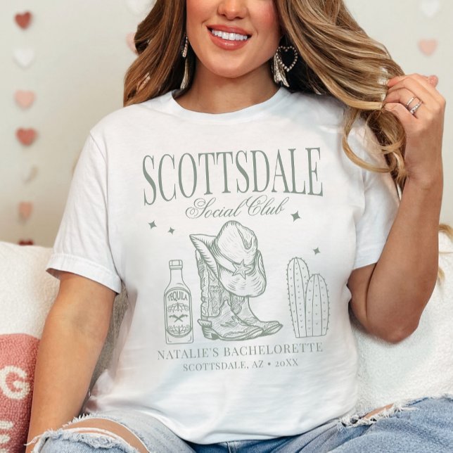 Camiseta Personalizado Scottsdale Bachelorette Party Social (Subido por el creador)