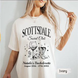 Camiseta Personalizado Scottsdale Bachelorette Party Social