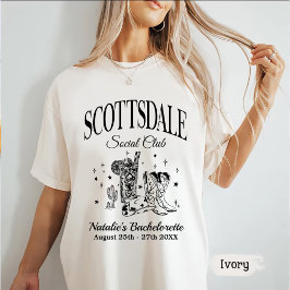 Camiseta Personalizado Scottsdale Bachelorette Party Social