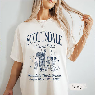 Camiseta Personalizado Scottsdale Bachelorette Party Social