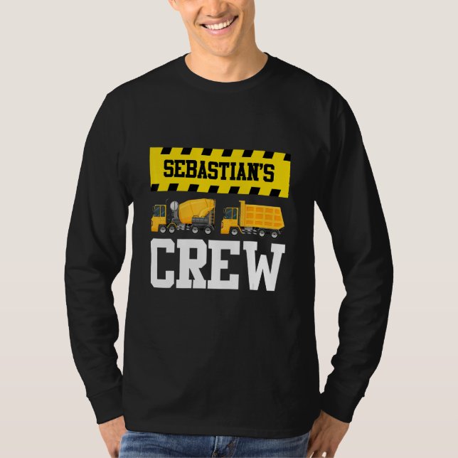 Camiseta Personalizado Sebastian Constructor Dumptruck (Anverso)