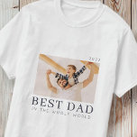 Camiseta Personalizado simple de Moda moderna Mejor foto de<br><div class="desc">El diseño está compuesto por una tipografía moderna de moda con fuentes sans serif y serif.</div>