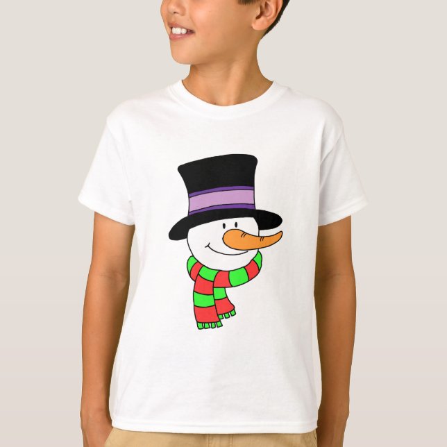 Camiseta Personalizado Snowman (Anverso)