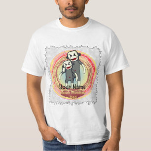 Camiseta personalizado Sock Monkey Dad