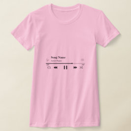 Camiseta Personalizado Song Shirt