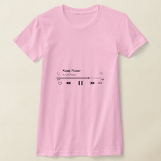 Camiseta Personalizado Song Shirt
