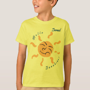 Camiseta Personalizado sonriente Personalizable Sunshine Bo