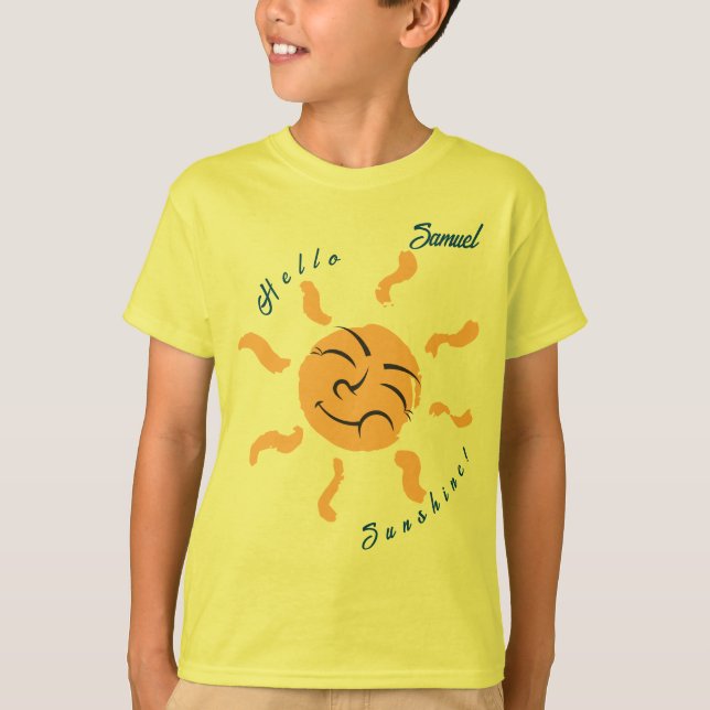 Camiseta Personalizado sonriente Personalizable Sunshine Bo (Anverso)