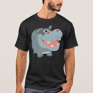 Camiseta Personalizado sonriente y amable Hippo T-Shirt