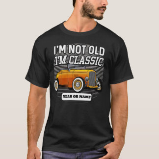 Camiseta Personalizado Soy Classic Hot Rod Car Birthday