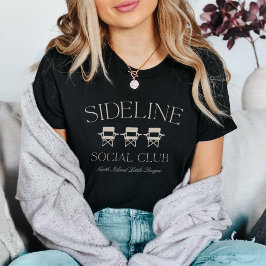 Camiseta Personalizado Sports Mom Sideline Social Club