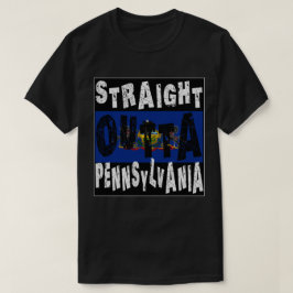 Camiseta PERSONALIZADO Straight Outta Pennsylvania Meme Tee