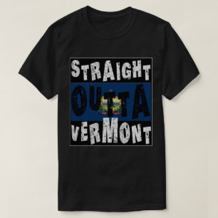 Camiseta PERSONALIZADO Straight Outta Vermont Meme Tee