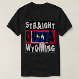 Camiseta PERSONALIZADO Straight Outta Wyoming Meme Tee