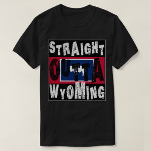 Camiseta PERSONALIZADO Straight Outta Wyoming Meme Tee