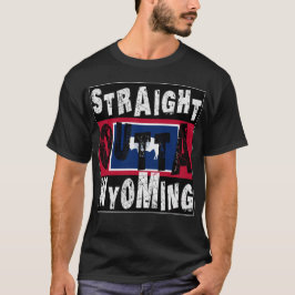 Camiseta PERSONALIZADO Straight Outta Wyoming Meme Tee