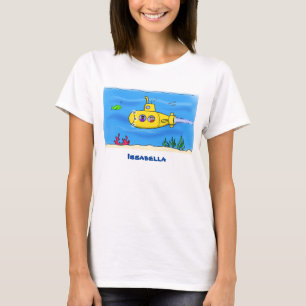 Camiseta Personalizado submarino feliz