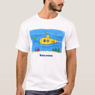 Camiseta Personalizado submarino feliz
