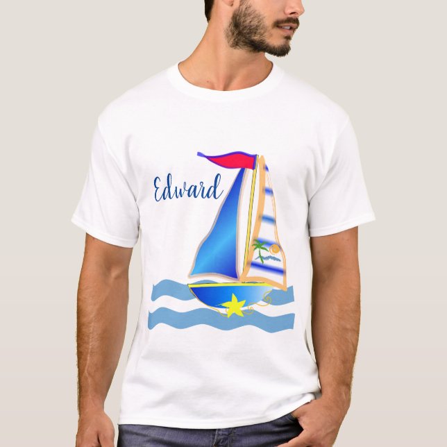 Camiseta Personalizado Sunny Sailing Day (Anverso)