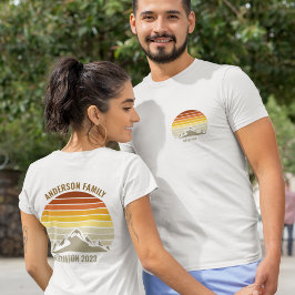 Camiseta Personalizado Sunset Mountains Road Trip Pocket y