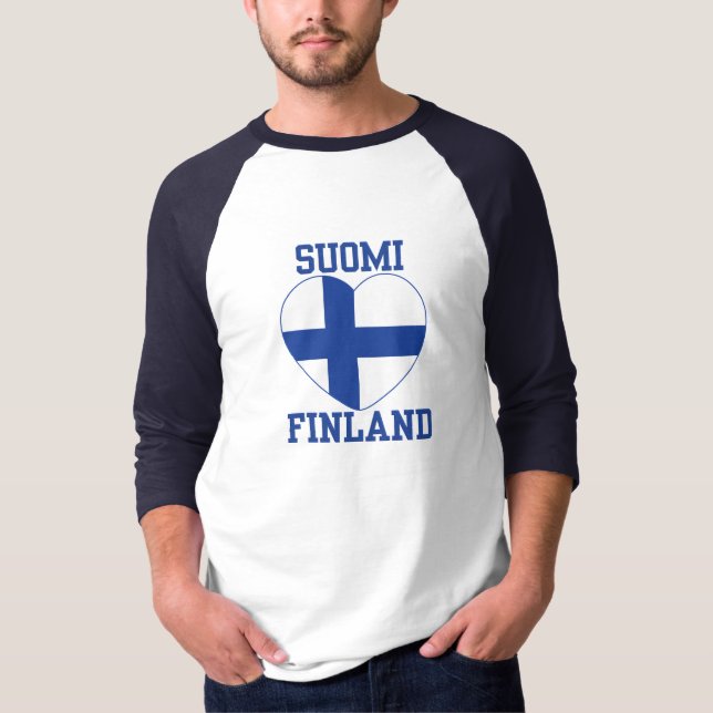 camiseta personalizado SUOMI FINLAND (Anverso)