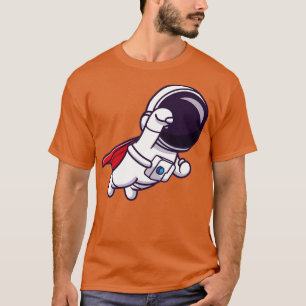 Camiseta Personalizado Super Volador Astronauta Cute
