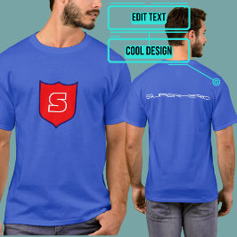 Camiseta Personalizado Superhéroe Chanable Shield Geek Tee