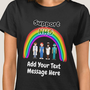 Camiseta Personalizado Support NHS Workers Gracias