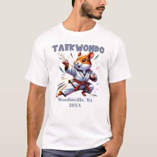 Camiseta Personalizado Taekwondo Nombre de la ubicación del